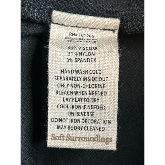 NWOT Soft Surroundings Womens Size Small Twilight Floral Printed‎ Legging Pants - Picture 6 of 6